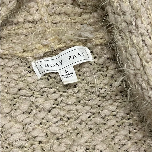 WINTER SALE Emory Park Oversized Boucle Cardigan with Pockets Women's Size S - Picture 3 of 10